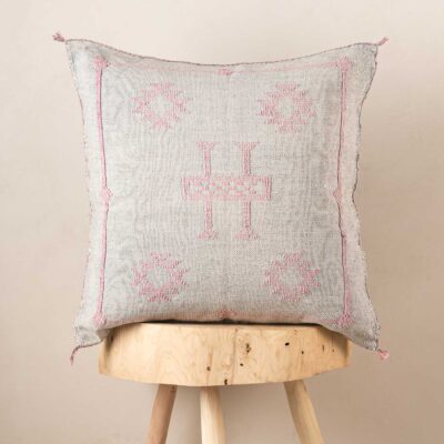 Handmade Cactus Silk Cushion Cover – Vintage Bohemian Berber Pillow