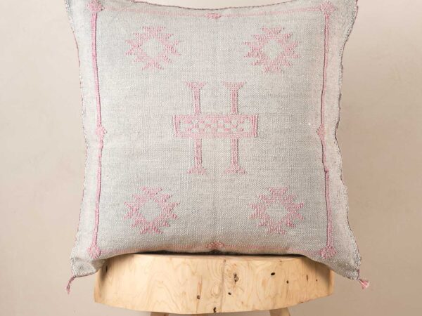 Handmade Cactus Silk Cushion Cover – Vintage Bohemian Berber Pillow