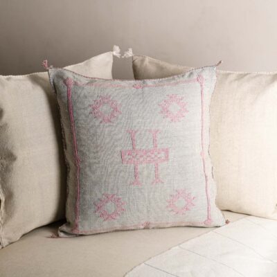 Handmade Cactus Silk Cushion Cover – Vintage Bohemian Berber Pillow