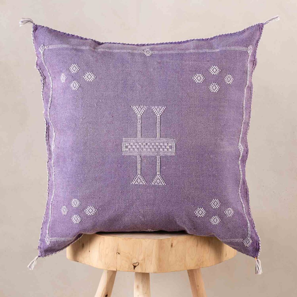 Handmade Cactus Silk Cushion Cover – Vintage Bohemian Berber Pillow