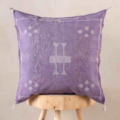 Handmade Cactus Silk Cushion Cover – Vintage Bohemian Berber Pillow