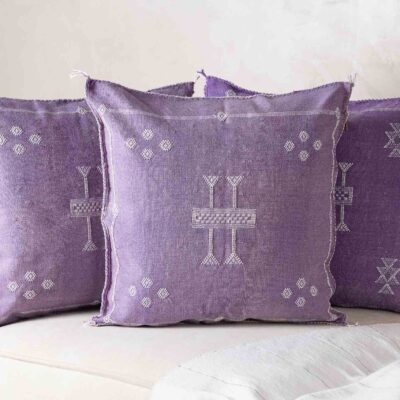 Handmade Cactus Silk Cushion Cover – Vintage Bohemian Berber Pillow