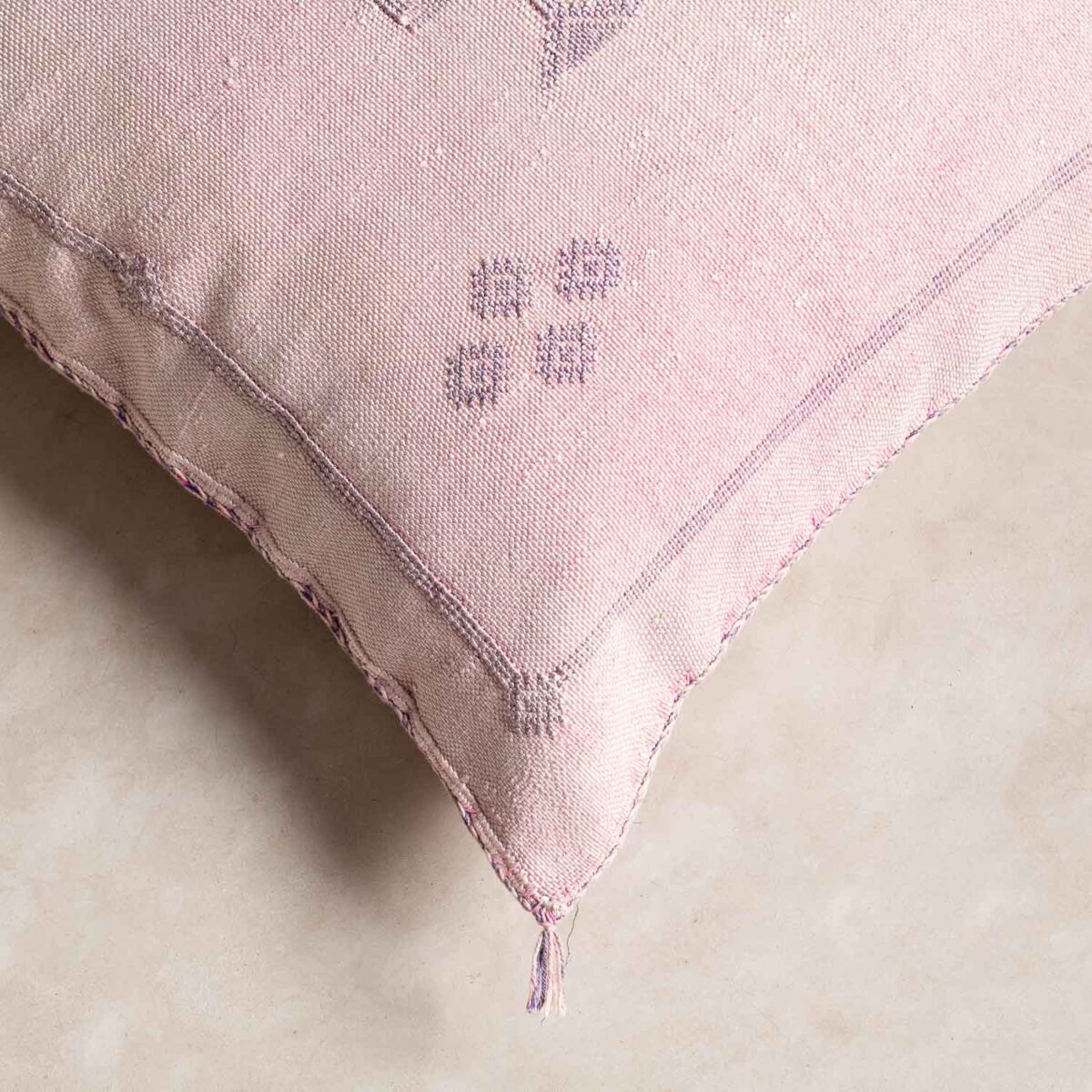 Handmade Cactus Silk Cushion Cover – Vintage Bohemian Berber Pillow