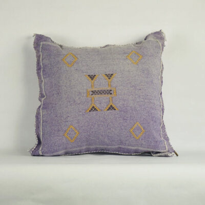 ✨ Stunning Moroccan Cactus Silk Pillow Cover – Handwoven Bohemian Sabra 19×19”
