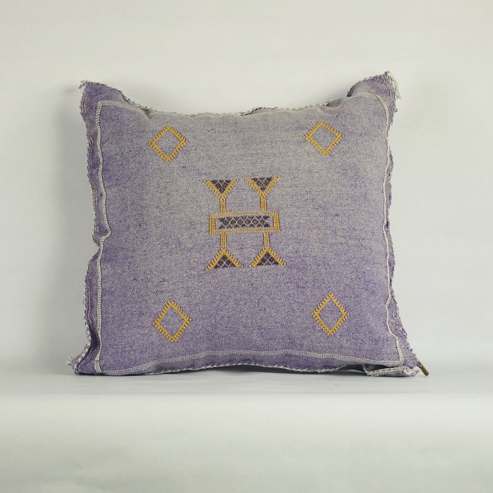 ✨ Stunning Moroccan Cactus Silk Pillow Cover – Handwoven Bohemian Sabra 19×19”