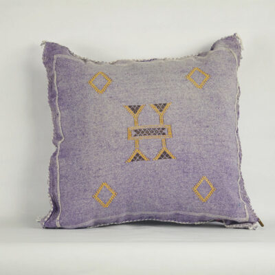 ✨ Stunning Moroccan Cactus Silk Pillow Cover – Handwoven Bohemian Sabra 19×19”