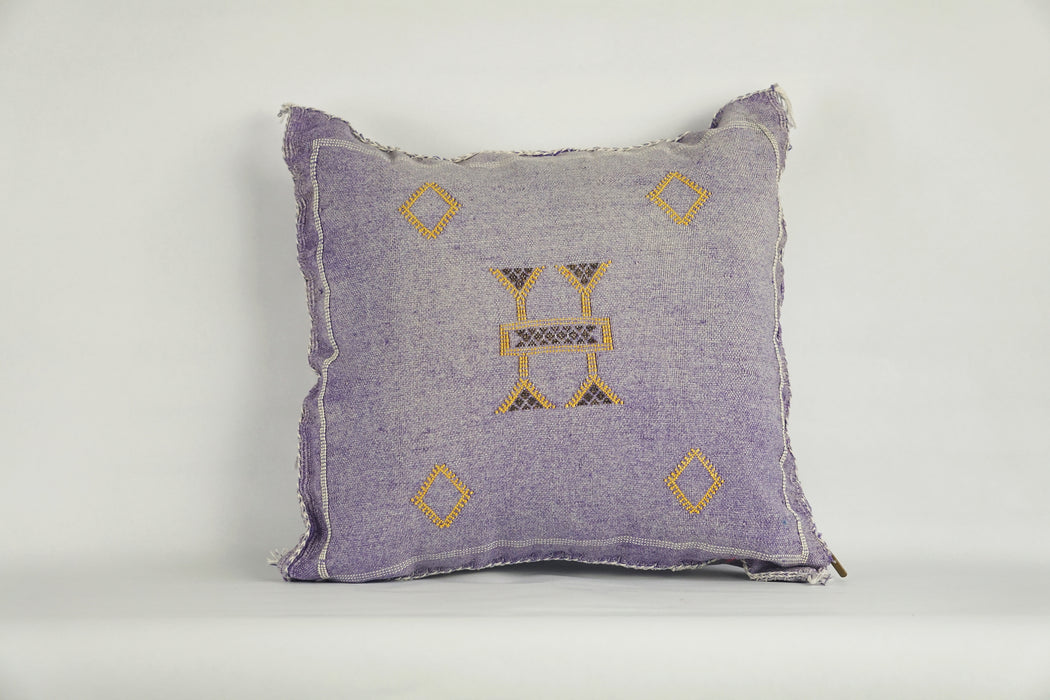 ✨ Stunning Moroccan Cactus Silk Pillow Cover – Handwoven Bohemian Sabra 19×19”