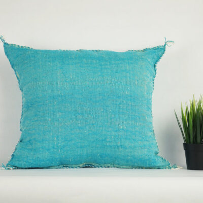 Charming Moroccan Cactus Silk Pillow Cover – Handwoven Sabra Cushion (50×50 cm / 60×40 cm)
