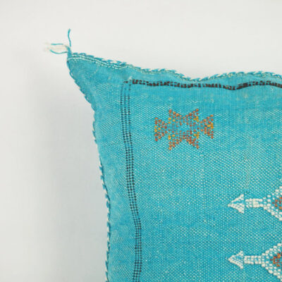 Charming Moroccan Cactus Silk Pillow Cover – Handwoven Sabra Cushion (50×50 cm / 60×40 cm)