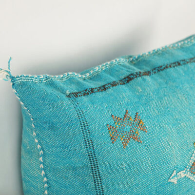 Charming Moroccan Cactus Silk Pillow Cover – Handwoven Sabra Cushion (50×50 cm / 60×40 cm)