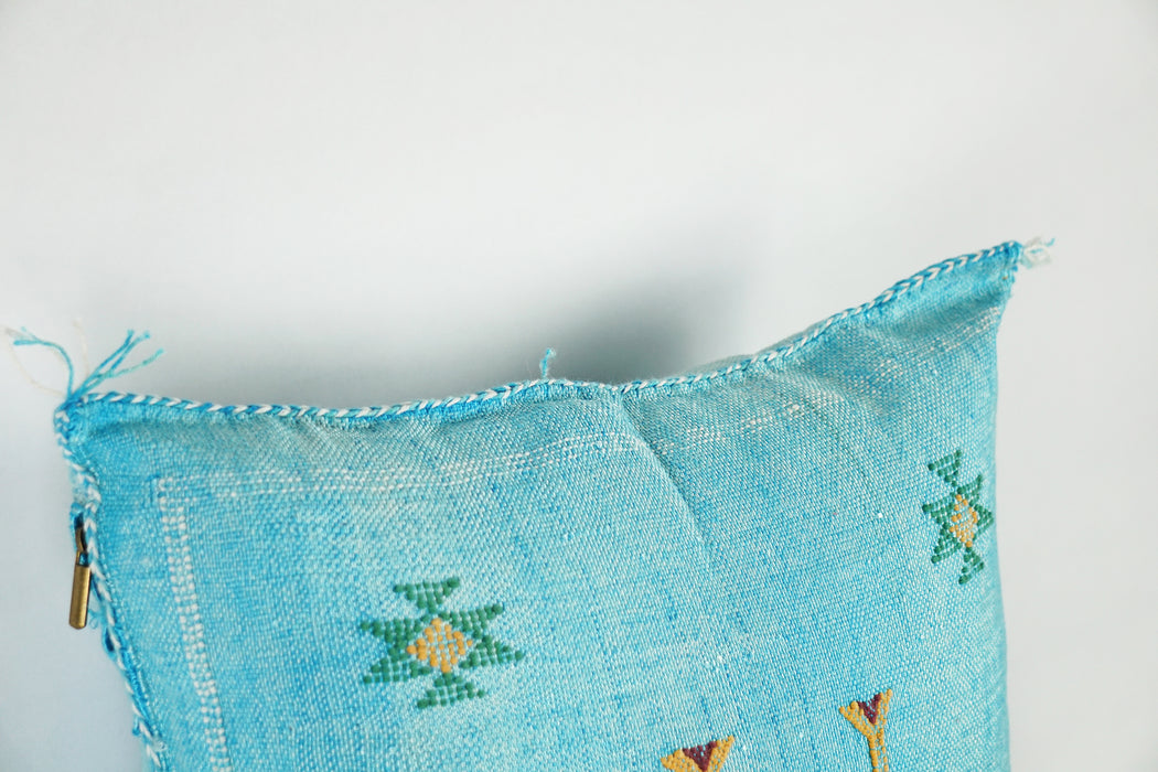 Lovely Moroccan Cactus Silk Pillow Cover – Bohemian Sabra Cushion (50×50 cm | 60×40 cm)
