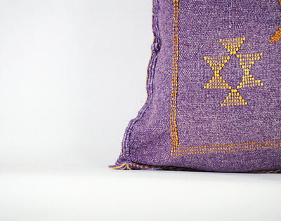 Unique Moroccan Cactus Silk Pillow Cover – Bohemian Sabra Cushion (50×50 cm / 60×40 cm)