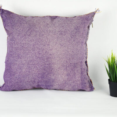 Unique Moroccan Cactus Silk Pillow Cover – Bohemian Sabra Cushion (50×50 cm / 60×40 cm)
