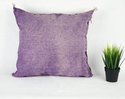Unique Moroccan Cactus Silk Pillow Cover – Bohemian Sabra Cushion (50×50 cm / 60×40 cm)