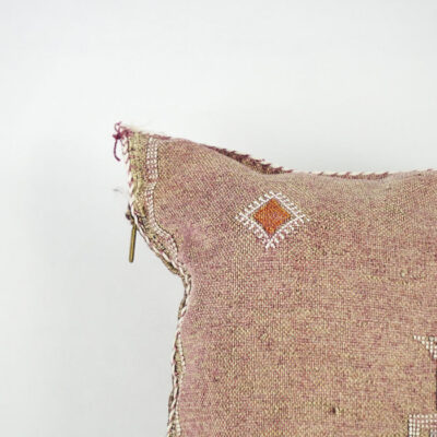 Gorgeous Moroccan Cactus Silk Pillow Cover – Handwoven Sabra Cushion with YKK Zipper