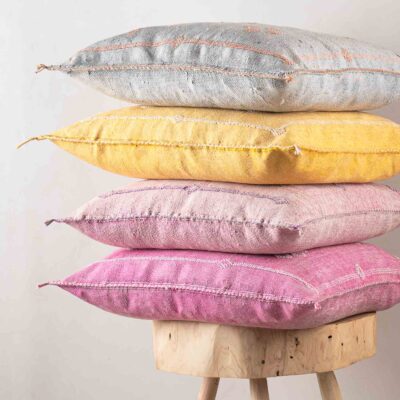 Handmade Cactus Silk Cushion Cover – Vintage Bohemian Berber Pillow