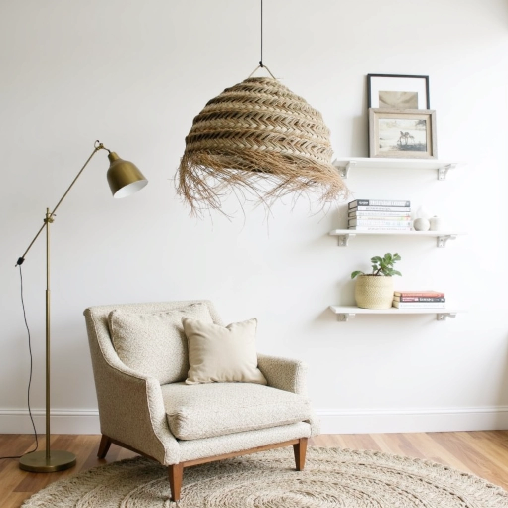 Oversized Moroccan Straw Chandelier – Handwoven Artisan Pendant Light (50 cm)