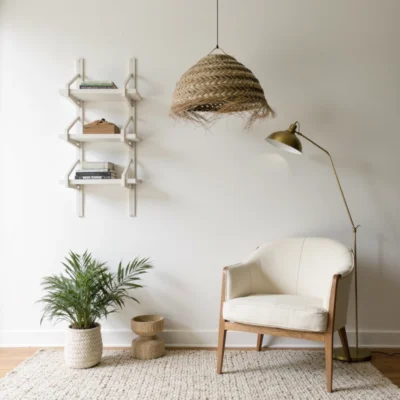 Oversized Moroccan Straw Chandelier – Handwoven Artisan Pendant Light (50 cm)