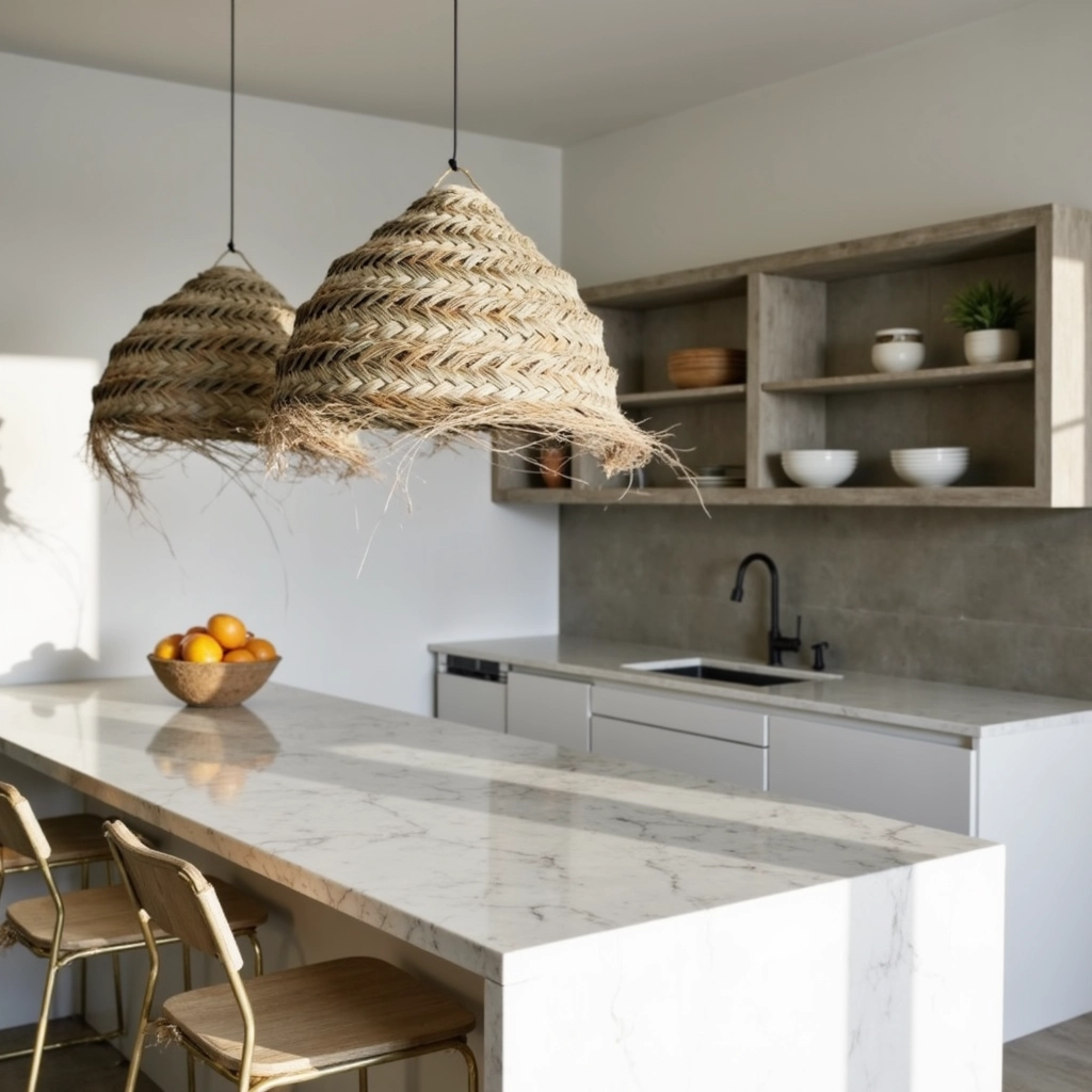 Oversized Moroccan Straw Chandelier – Handwoven Artisan Pendant Light (50 cm)