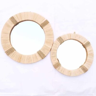 Moroccan-Straw-Hanging-Wall-Mirror-4-1000x775-1.jpg Moroccan Straw Hanging Wall Mirror – Handmade Boho Raffia Frame (Small & Medium Sizes)