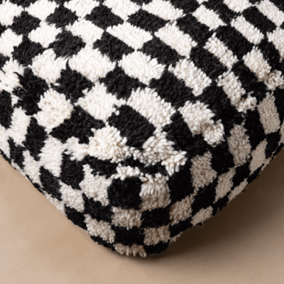 Beni Ourain Floor Pillow Cover – | Moroccan Artisan Design