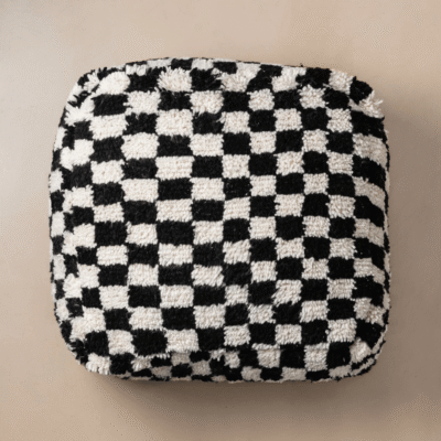 Beni Ourain Floor Pillow Cover – | Moroccan Artisan Design