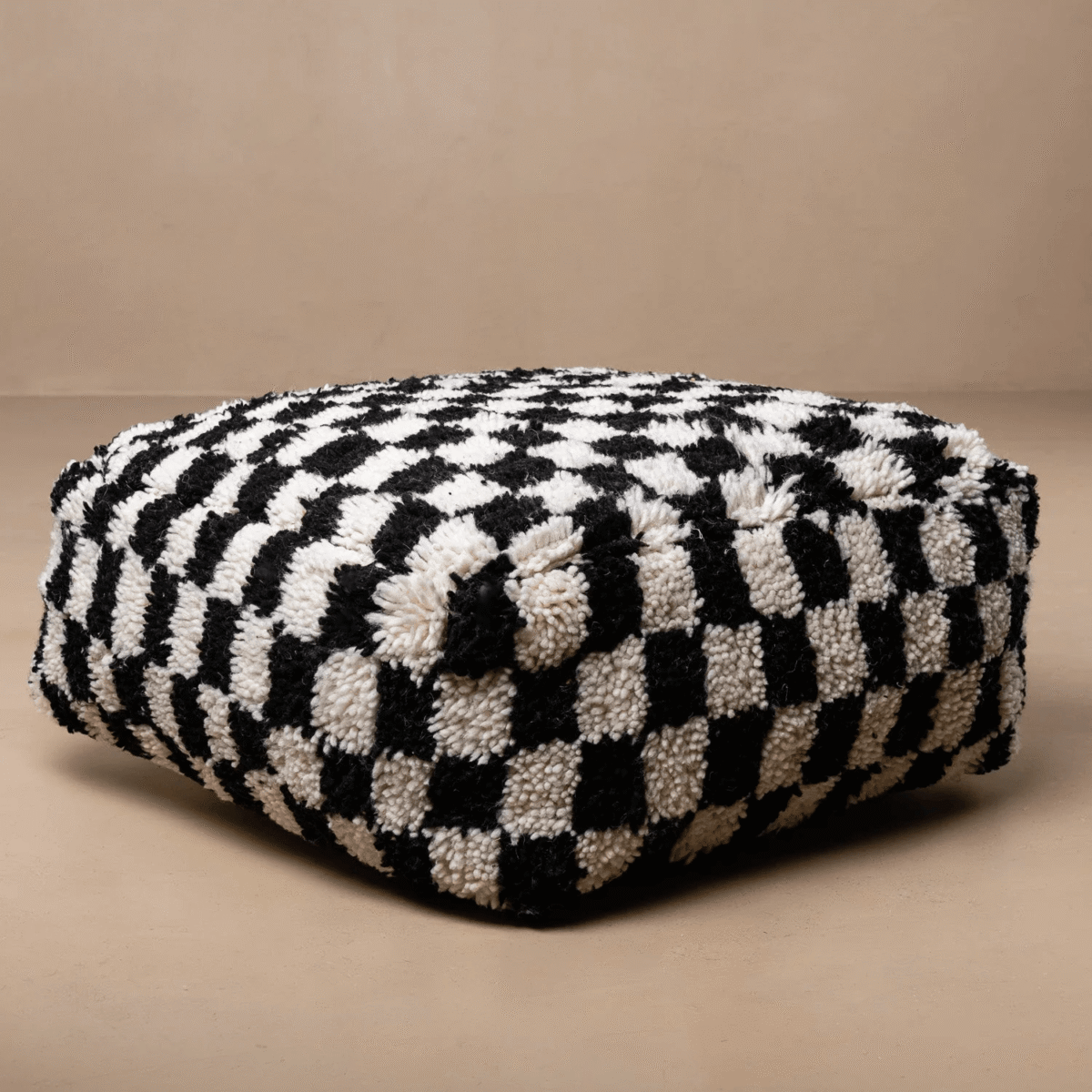 Beni Ourain Floor Pillow Cover – | Moroccan Artisan Design