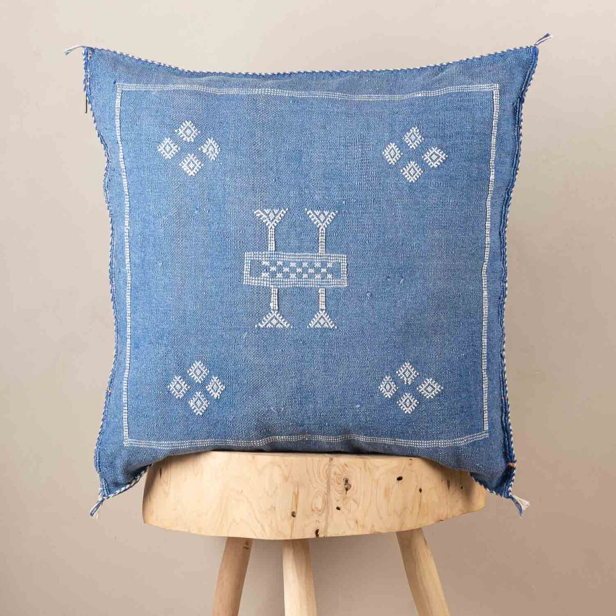 Handmade Cactus Silk Cushion Cover – Vintage Bohemian Berber Pillow