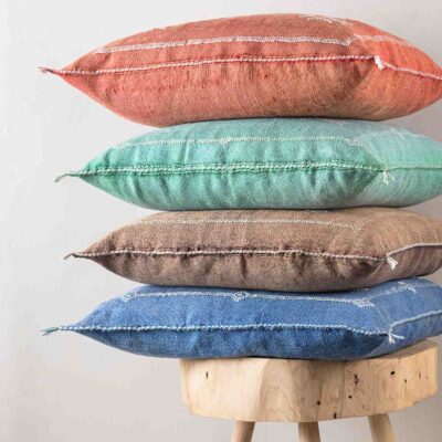 Handmade Cactus Silk Cushion Cover – Vintage Bohemian Berber Pillow