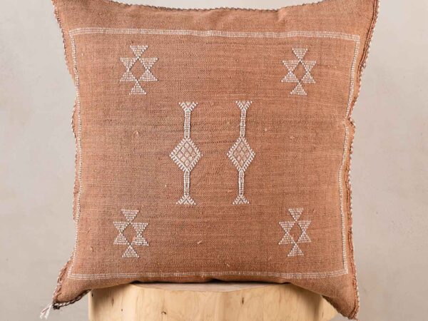 Handmade Cactus Silk Cushion Cover – Vintage Bohemian Berber Pillow