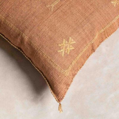 Handmade Cactus Silk Cushion Cover – Vintage Bohemian Berber Pillow