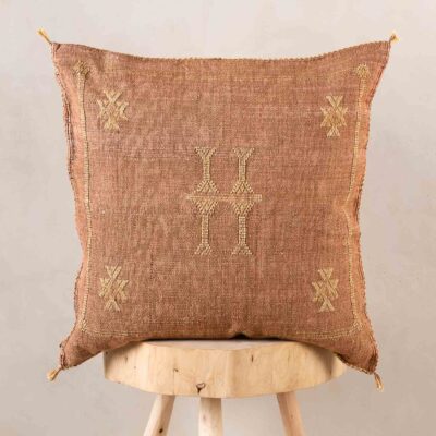 Handmade Cactus Silk Cushion Cover – Vintage Bohemian Berber Pillow