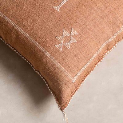Handmade Cactus Silk Cushion Cover – Vintage Bohemian Berber Pillow