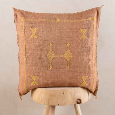 Handmade Cactus Silk Cushion Cover – Vintage Bohemian Berber Pillow