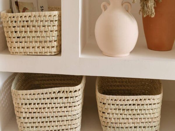 Handwoven Palm Leaf Storage Box – 3 Sizes | Eco-Friendly Moroccan Organizer