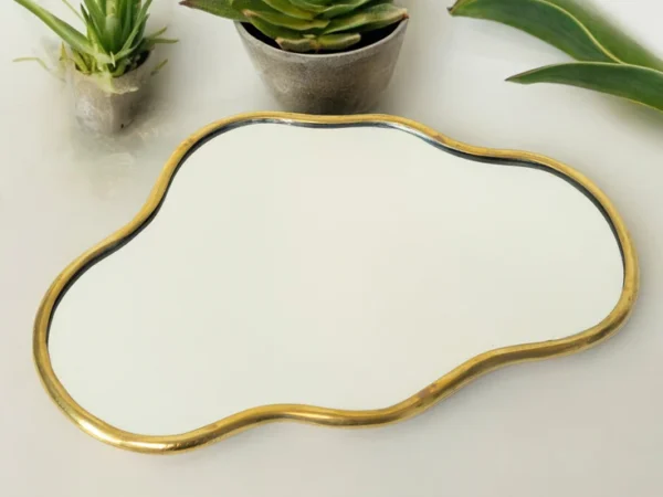 Asymmetrical Shape Mirror - Unique Handmade Decor with Multiple Sizes for Hallways, Bedrooms & More