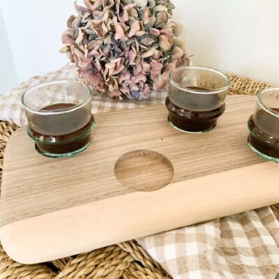 Walnut coffee tray