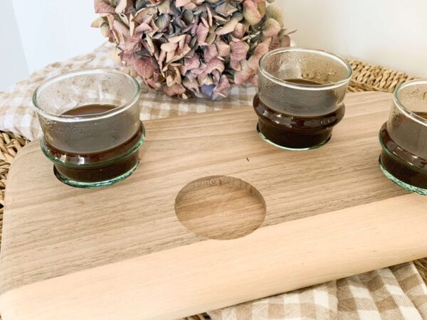 Walnut coffee tray