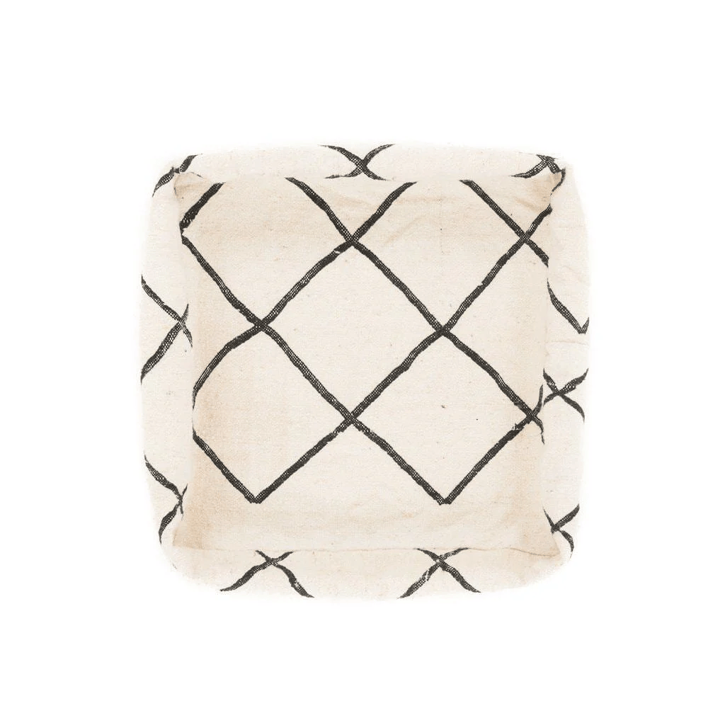 Kilim Floor Pillow Cover – 24x24 in (60x60 cm) Handwoven Moroccan Wool Cushion