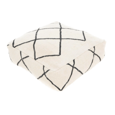 Kilim Floor Pillow Cover – 24x24 in (60x60 cm) Handwoven Moroccan Wool Cushion