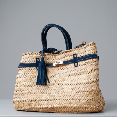Handmade Moroccan Straw Basket Bag – Doum Birkin Tote